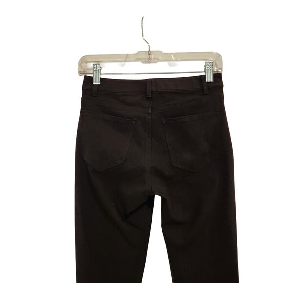 Theory Black Mid Rise Ankle Stretch Travel Work Classic Skinny Pants Size 00 - Picture 5 of 6